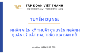 Tuyển dụng nhân viên quản lý đất đai