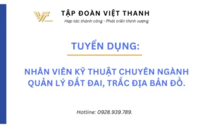 Tuyển dụng nhân viên quản lý đất đai