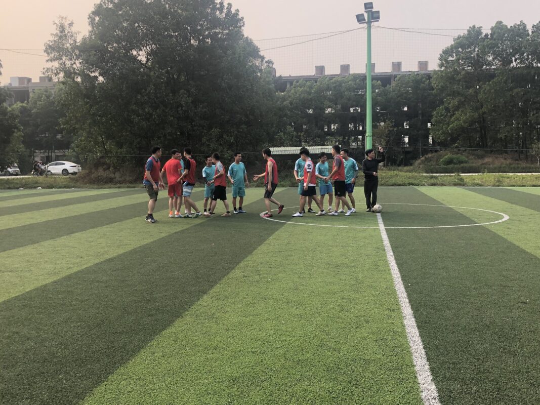 Hoạt động thể dục thể thao góp phần xây dựng văn hóa Việt Thanh 2 Giao huu the duc the thao VT va phuc khang