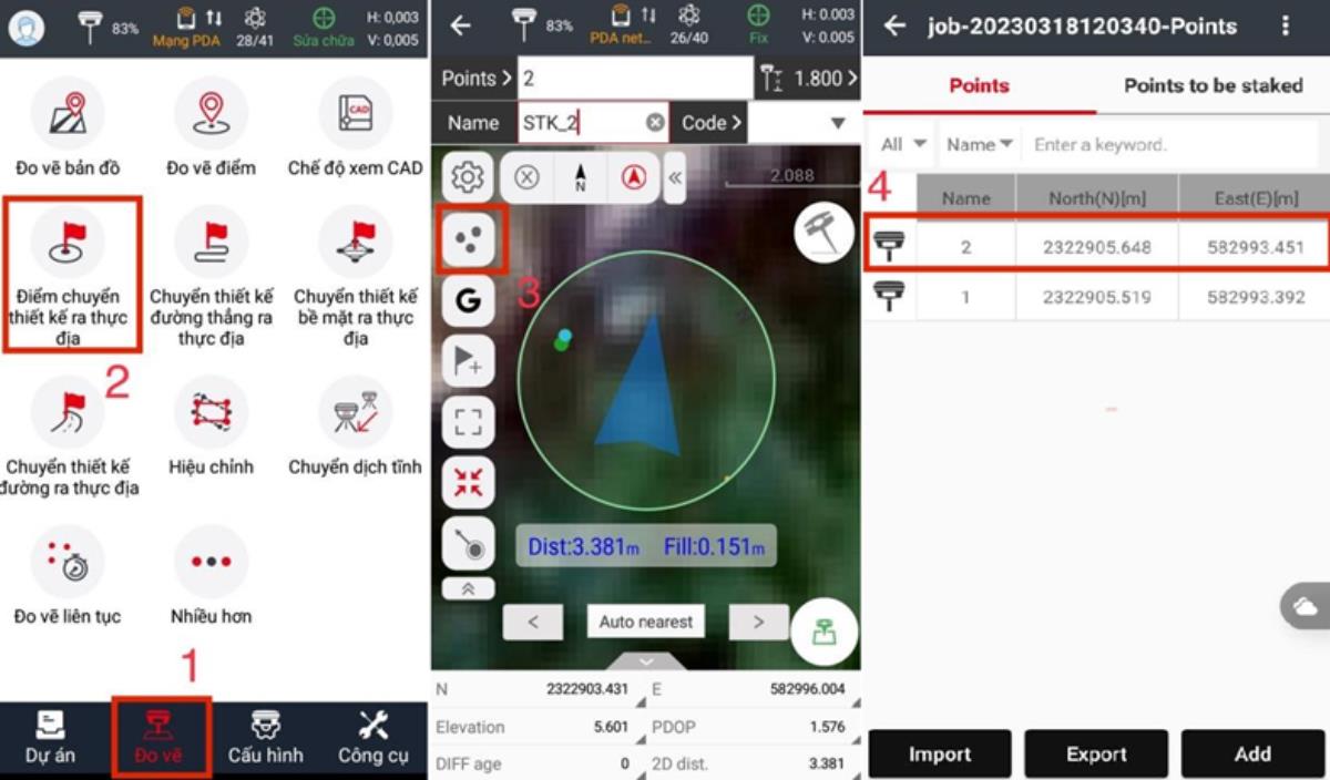 Hướng dẫn sử dụng máy RTK Geomate với phần mềm Mate Survey 13 hướng dẫn sử dụng RTK Geomate