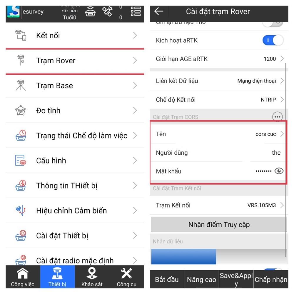 Hướng dẫn sử dụng máy GNSS RTK E-Survey qua Cors Cục Đo đạc Bản đồ 5 hướng dẫn sử dụng máy GPS RTK E-Survey