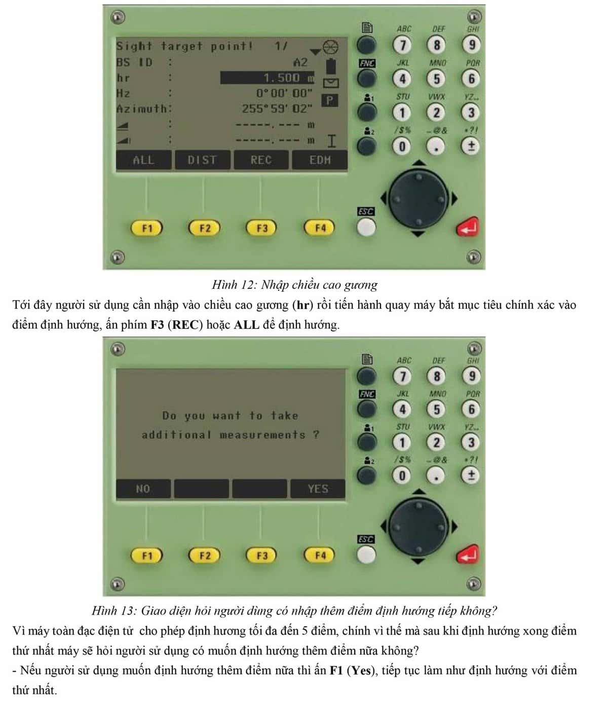 Hướng dẫn sử dụng máy toàn đạc điện tử Leica TS-02 VÀ TS-06 18 hướng dẫn sử dụng máy toàn đạc Leica TS02 TS06