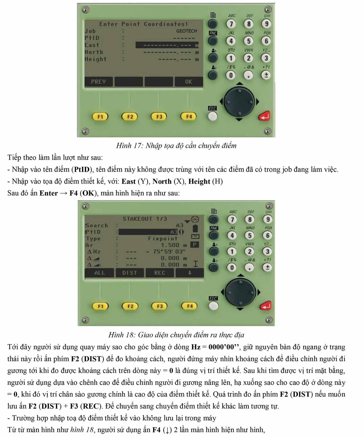 Hướng dẫn sử dụng máy toàn đạc điện tử Leica TS-02 VÀ TS-06 22 hướng dẫn sử dụng máy toàn đạc Leica TS02 TS06