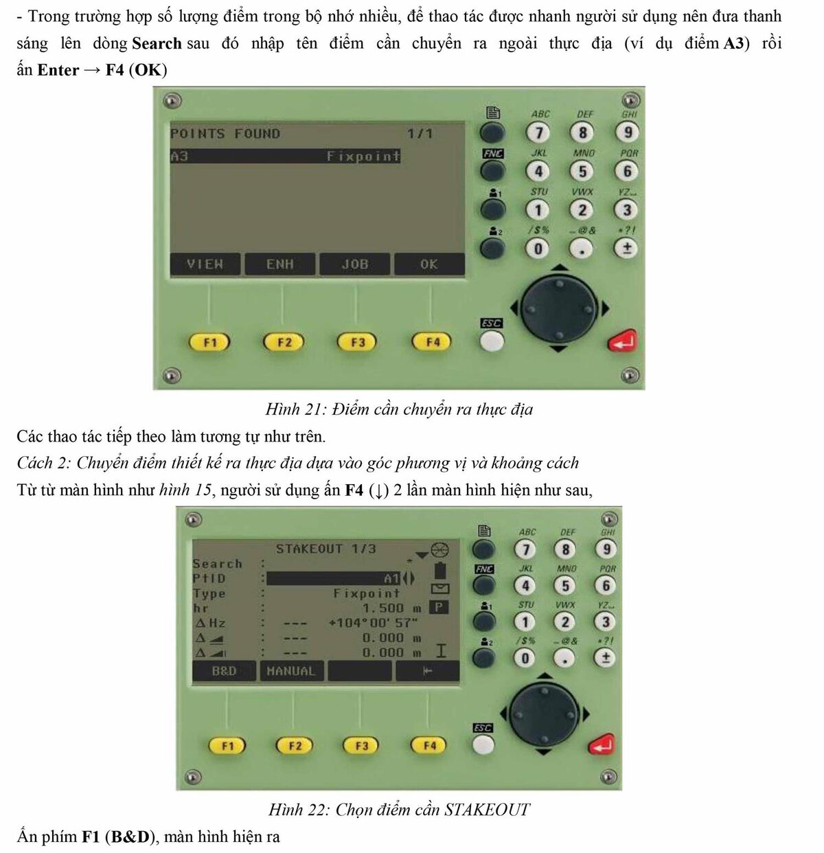Hướng dẫn sử dụng máy toàn đạc điện tử Leica TS-02 VÀ TS-06 24 hướng dẫn sử dụng máy toàn đạc Leica TS02 TS06