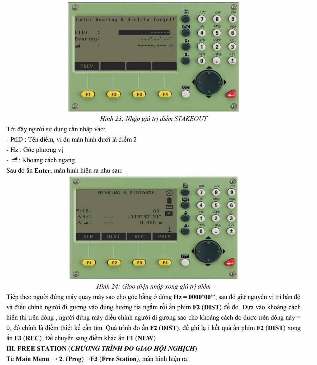 Hướng dẫn sử dụng máy toàn đạc điện tử Leica TS-02 VÀ TS-06 25 hướng dẫn sử dụng máy toàn đạc Leica TS02 TS06
