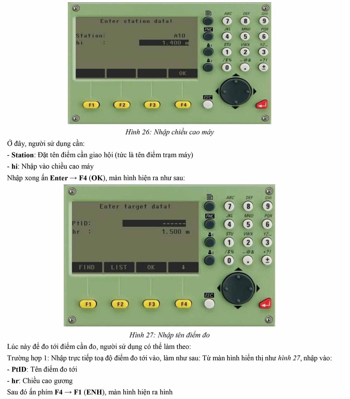Hướng dẫn sử dụng máy toàn đạc điện tử Leica TS-02 VÀ TS-06 27 hướng dẫn sử dụng máy toàn đạc Leica TS02 TS06