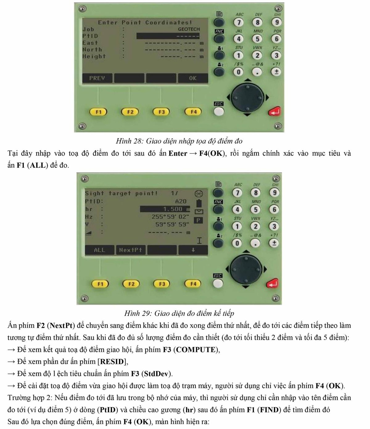 Hướng dẫn sử dụng máy toàn đạc điện tử Leica TS-02 VÀ TS-06 28 hướng dẫn sử dụng máy toàn đạc Leica TS02 TS06