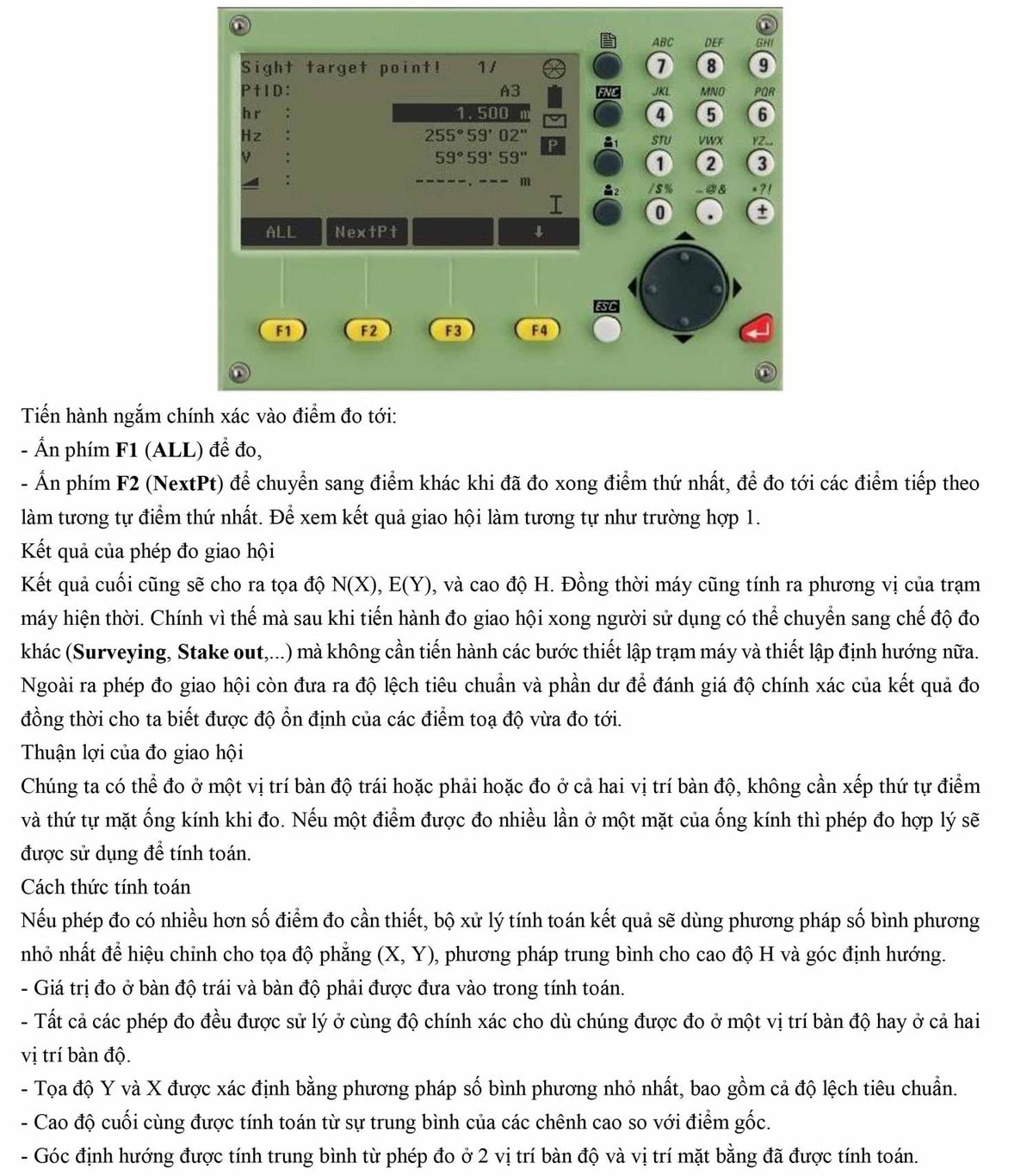 Hướng dẫn sử dụng máy toàn đạc điện tử Leica TS-02 VÀ TS-06 29 hướng dẫn sử dụng máy toàn đạc Leica TS02 TS06