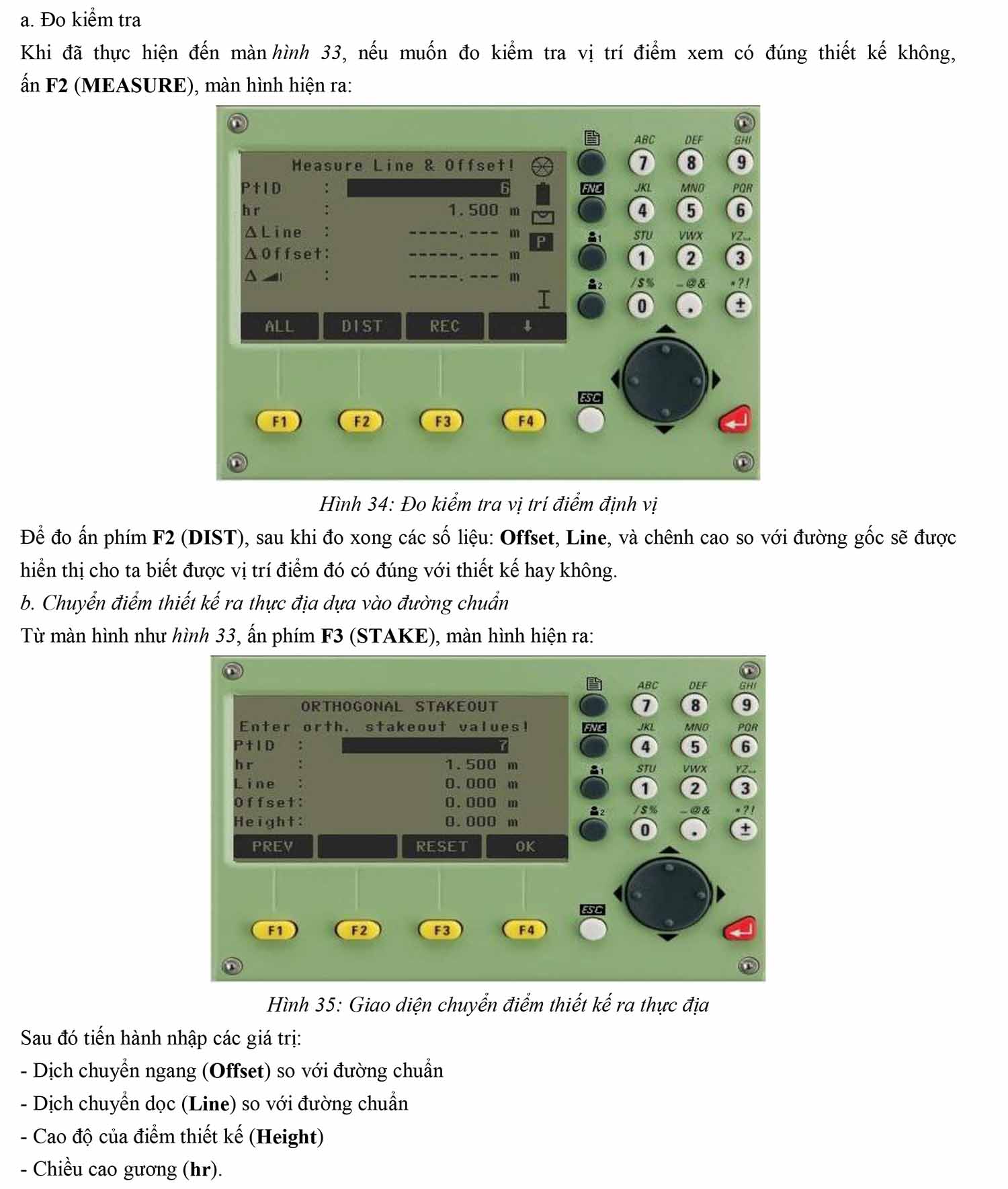 Hướng dẫn sử dụng máy toàn đạc điện tử Leica TS-02 VÀ TS-06 33 hướng dẫn sử dụng máy toàn đạc Leica TS02 TS06
