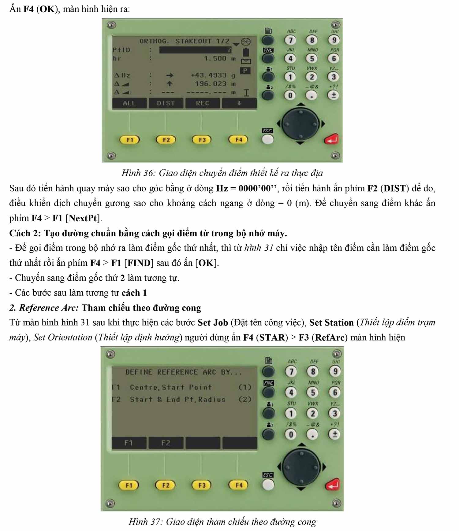 Hướng dẫn sử dụng máy toàn đạc điện tử Leica TS-02 VÀ TS-06 34 hướng dẫn sử dụng máy toàn đạc Leica TS02 TS06