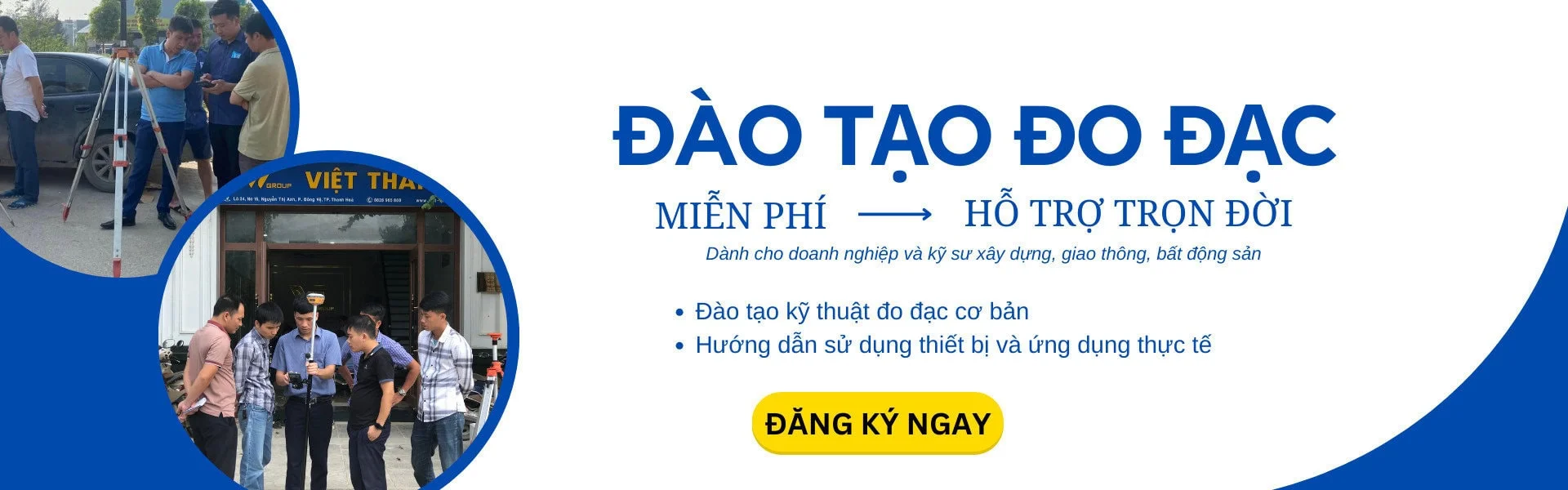 Khóa đào tạo đo đạc 23 khóa đào tạo