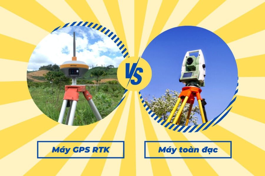 So sanh may GPS RTK va may toan dac