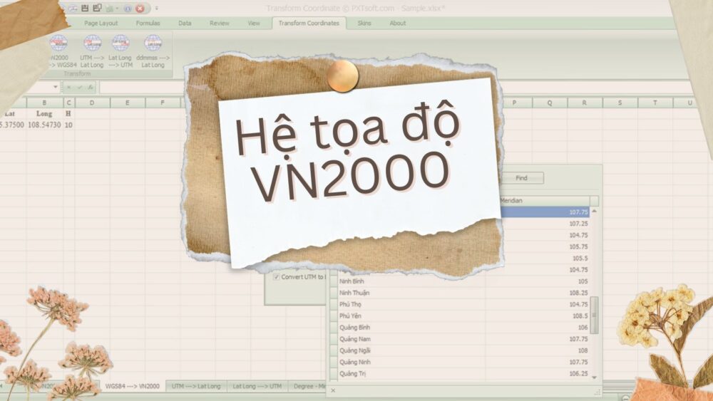 hệ tọa độ VN2000
