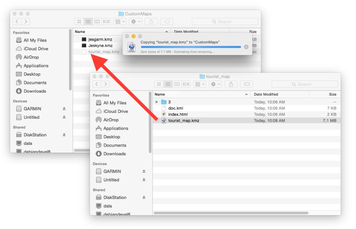 tải bản đồ vào máy định vị GPS Garmin