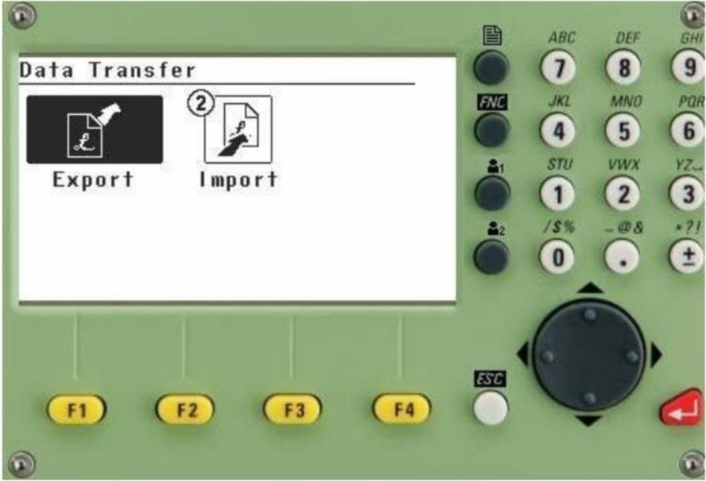 cách trút số liệu máy toàn đạc Leica
