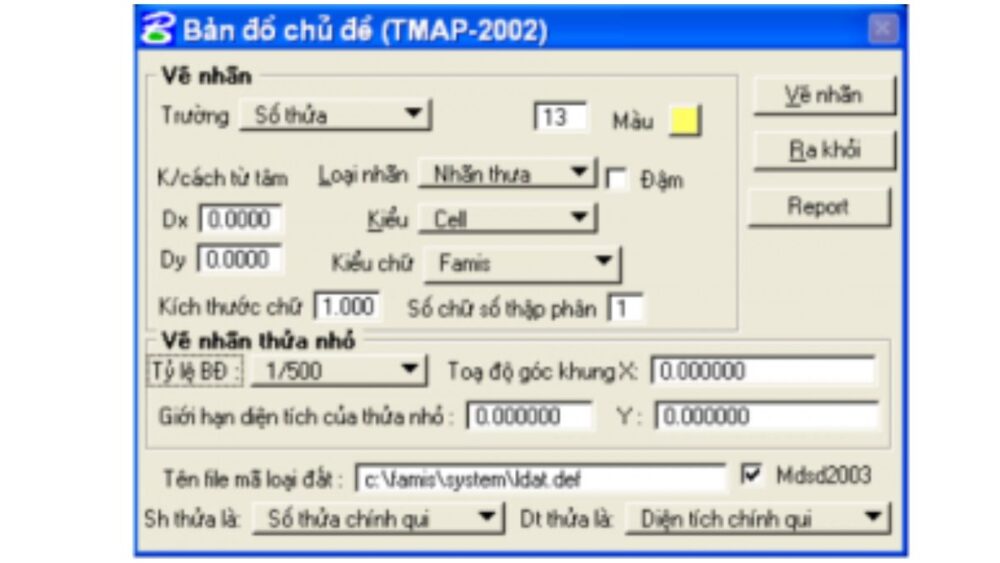 Các bước biên tập bản đồ địa chính bằng phần mềm Famis 4 Các bước biên tập bản đồ địa chính bằng Famis