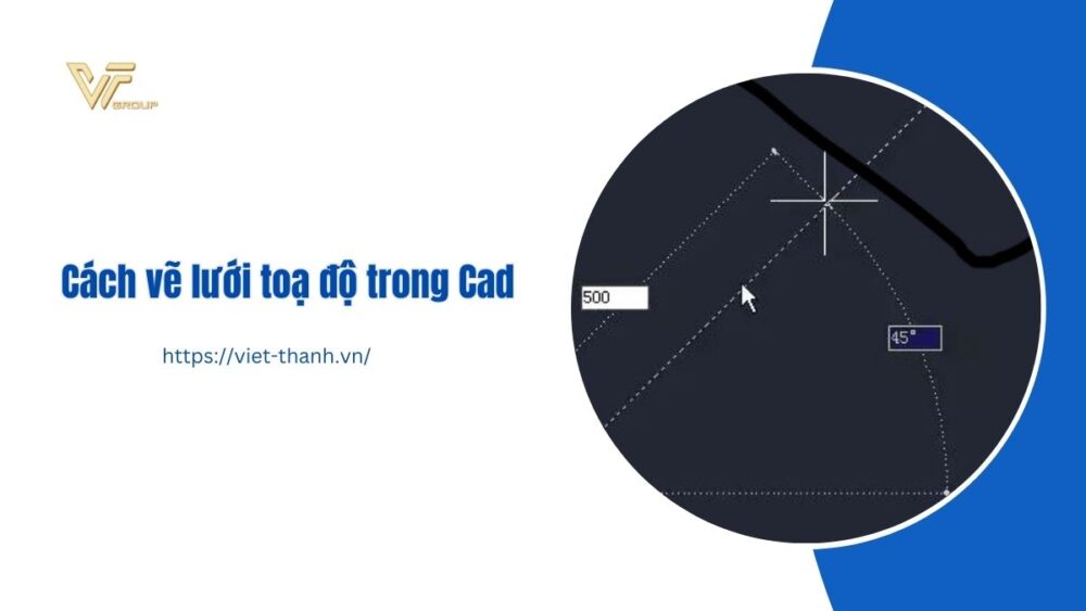 cách vẽ lưới toạ độ trong cad