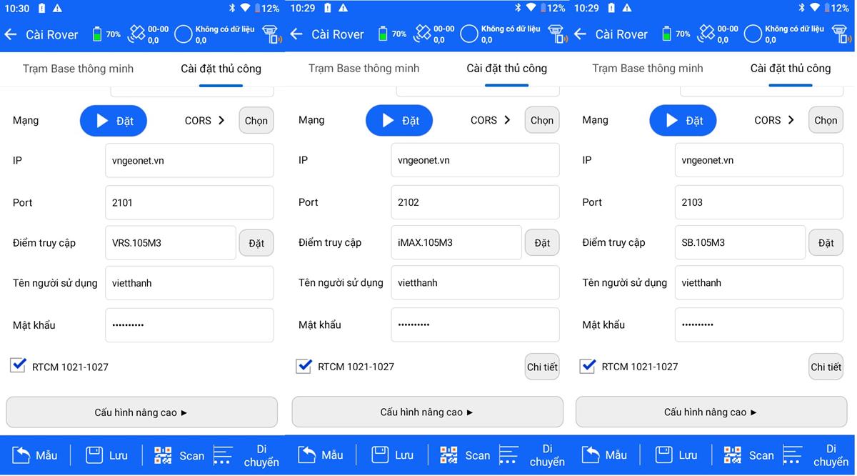 Lưu ý khi kết nối tài khoản trạm Cors Cục trên máy RTK Hi-Target 1 lưu ý khi sử dụng máy RTK Hi-Target
