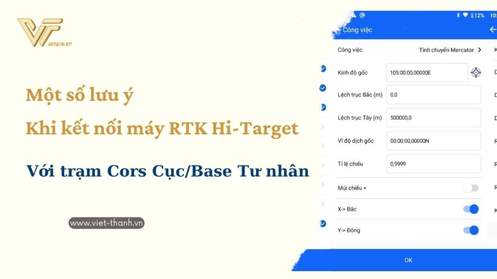 lưu ý khi sử dụng máy RTK Hi-Target