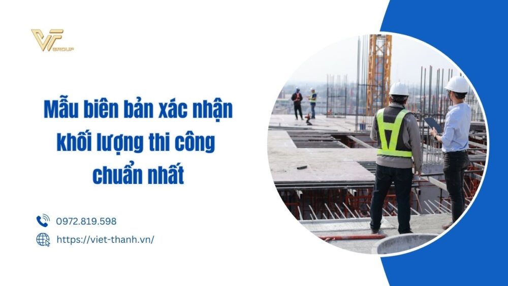 mẫu biên bản xác nhận khối lượng thi công