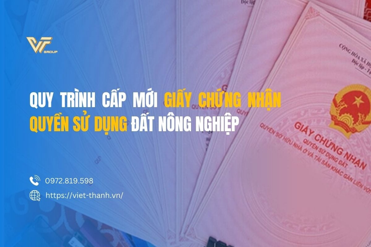 Quy trình lập hồ sơ cấp mới giấy chứng nhận quyền sử dụng đất nông nghiệp 1 cấp mới giấy chứng nhận quyền sử dụng đất nông nghiệp