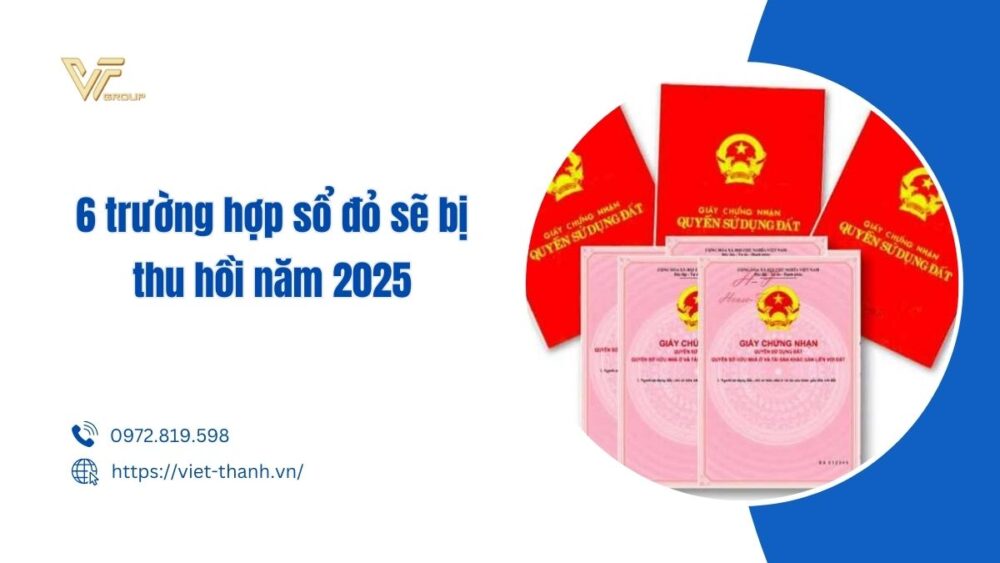 trường hợp sổ đỏ sẽ bị thu hồi năm 2025