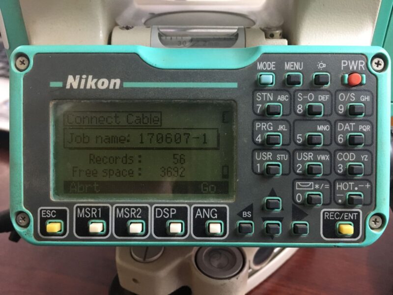 Hướng dẫn trút số liệu ở máy toàn đạc Nikon 5 trút số liệu ở máy toàn đạc Nikon