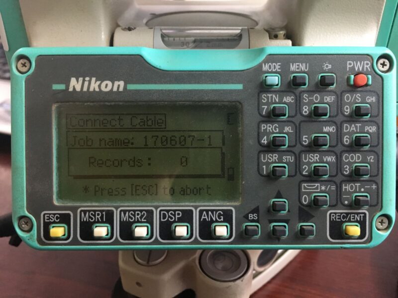 Hướng dẫn trút số liệu ở máy toàn đạc Nikon 6 trút số liệu ở máy toàn đạc Nikon