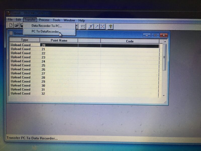 Hướng dẫn trút số liệu ở máy toàn đạc Nikon 7 trút số liệu ở máy toàn đạc Nikon