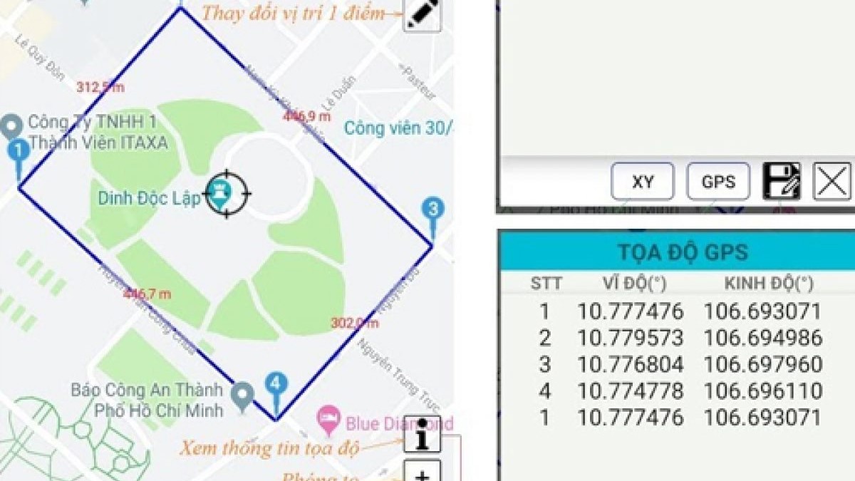 chuyển tọa độ wgs84 sang vn2000