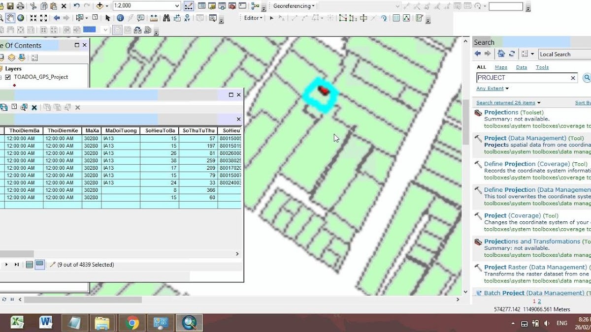 chuyển tọa độ wgs84 sang vn2000