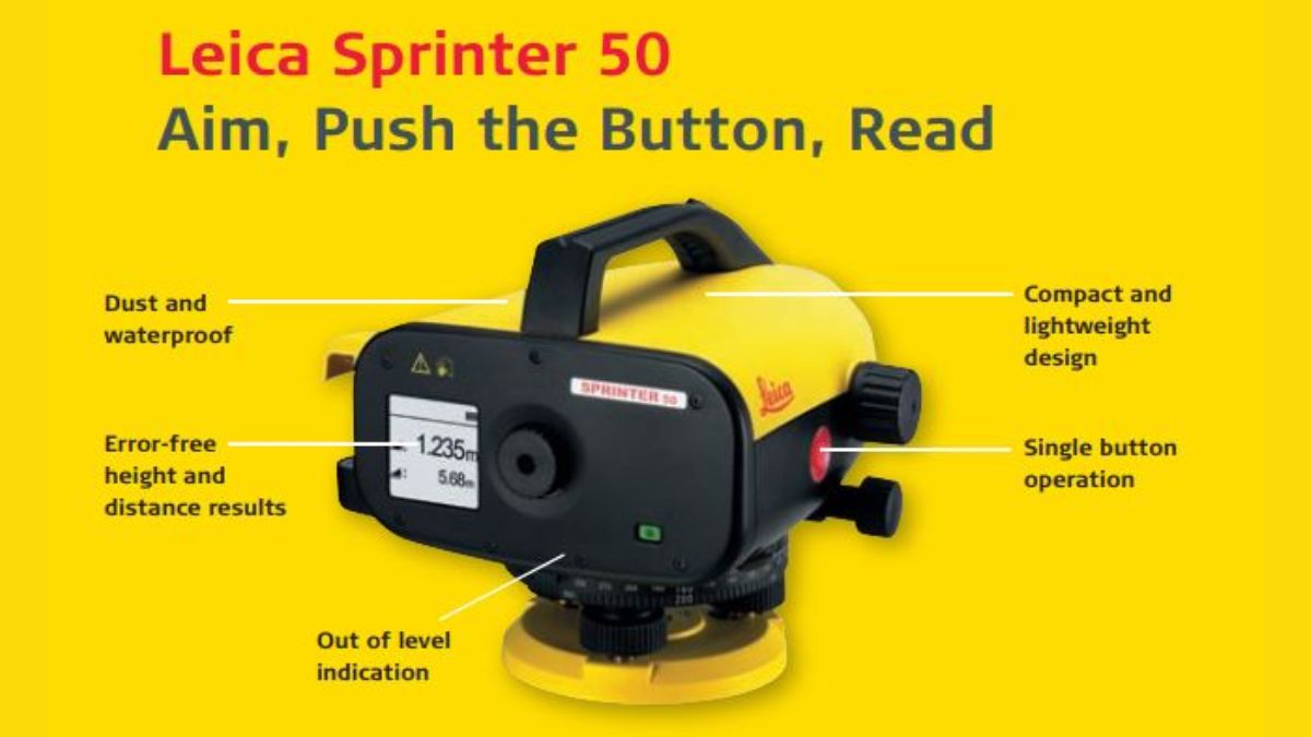 Đặc điểm Nổi Bật Của Máy Thủy Bình điện Tử Leica Sprinter 50