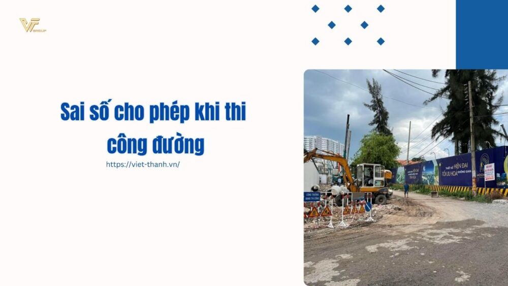 Sai số cho phép khi thi công đường