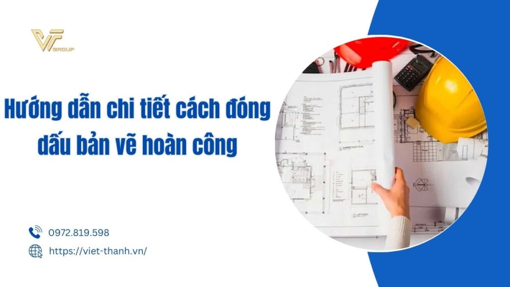 cách đóng dấu bản vẽ hoàn công