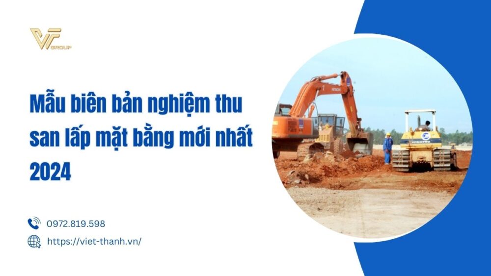 mẫu biên bản nghiệm thu san lấp mặt bằng