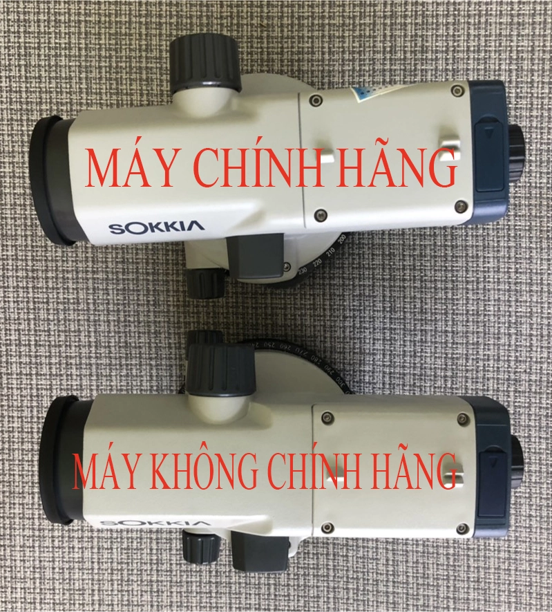 Cách phân biệt máy thủy bình Sokkia chính hãng và hàng nhái 1 Sokkia chính hãng và hàng nhái