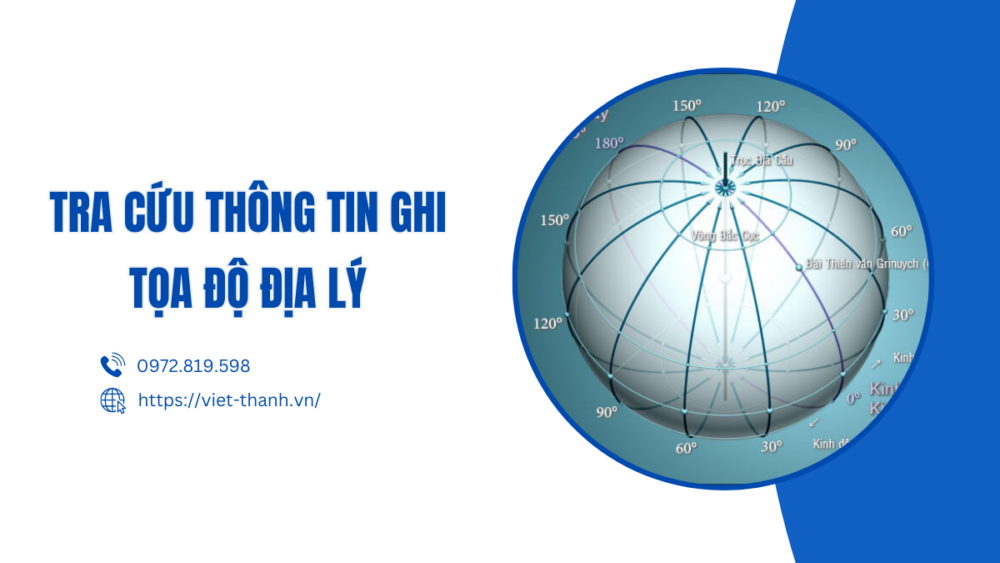 Tra cứu thông tin ghi tọa độ địa lý