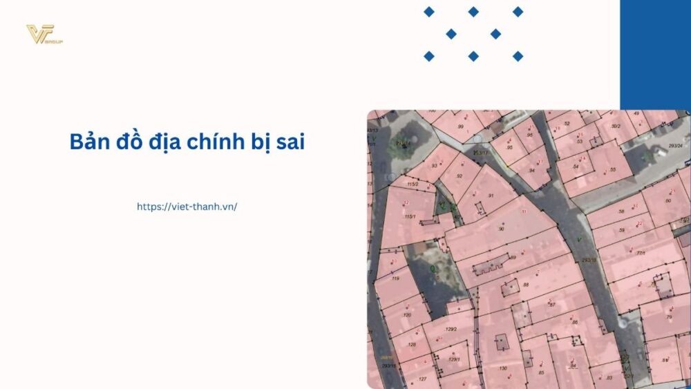 Bản đồ địa chính bị sai