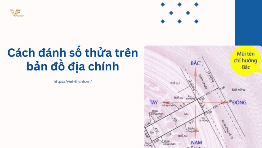 Cách đánh số thửa trên bản đồ địa chính