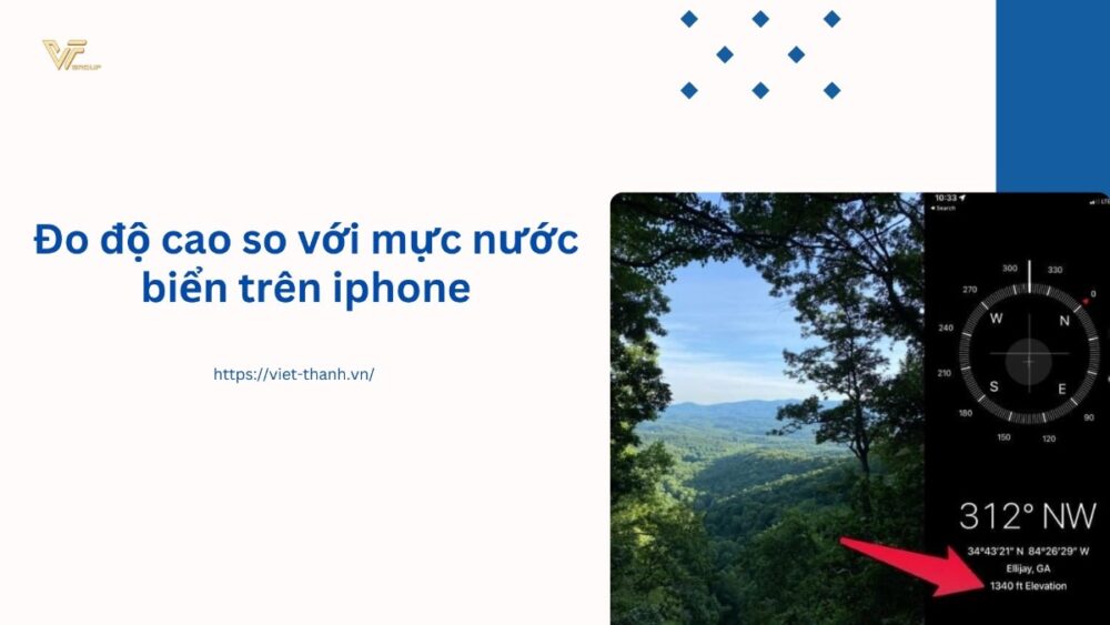 Đo độ cao so với mực nước biển trên iphone