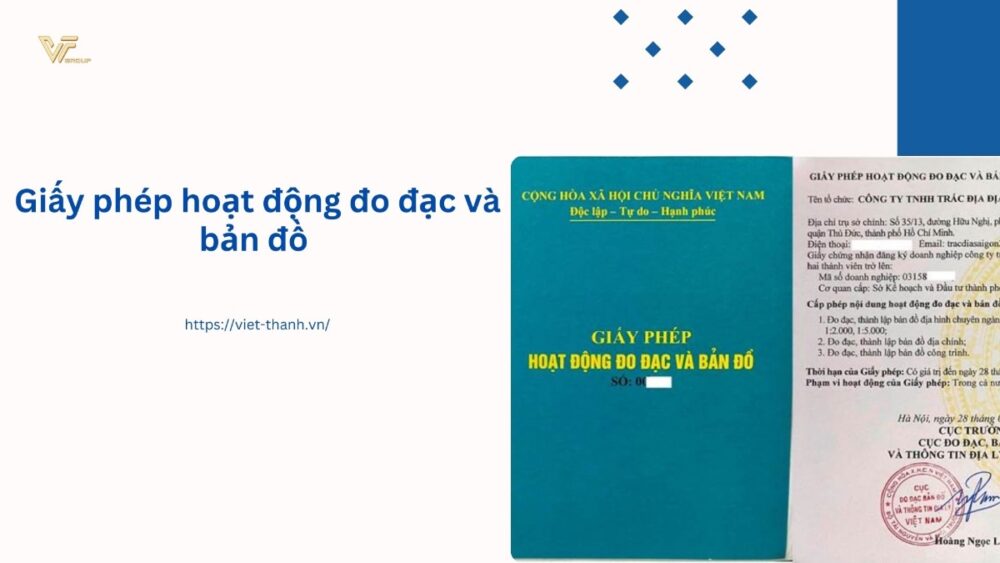 Giấy phép hoạt động đo đạc và bản đồ