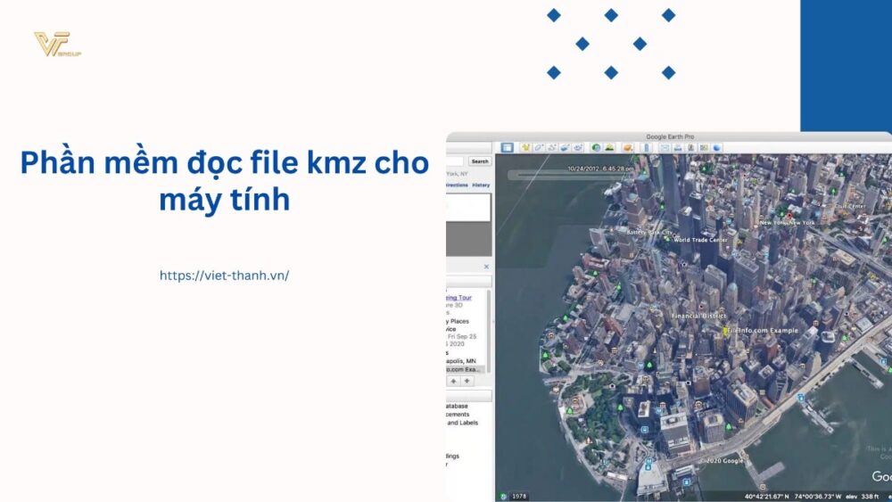 Phần mềm đọc file kmz cho máy tính