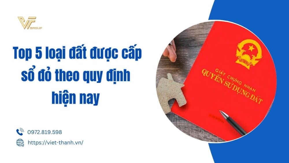 5 loại đất được cấp sổ đỏ