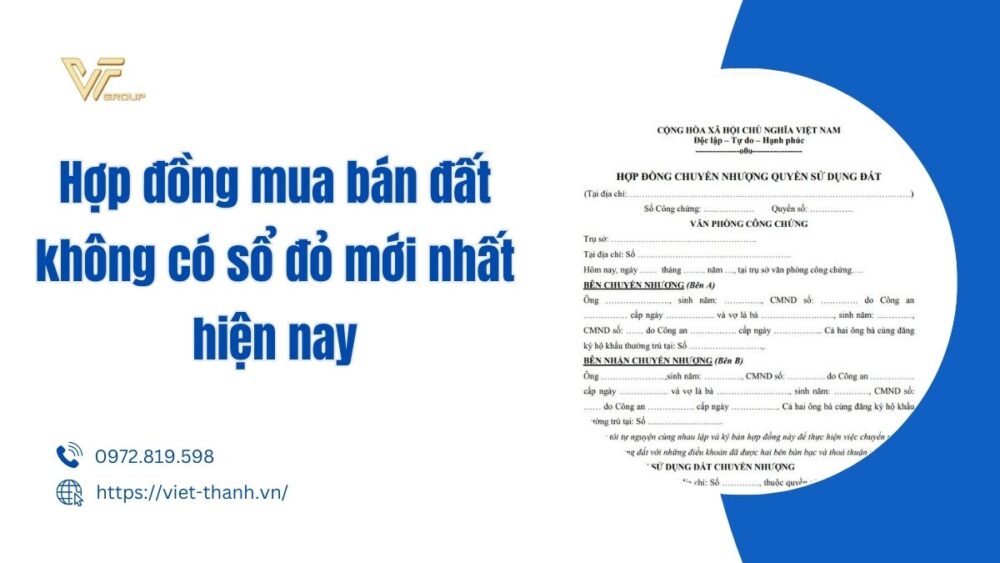 hợp đồng mua bán đất không có sổ đỏ