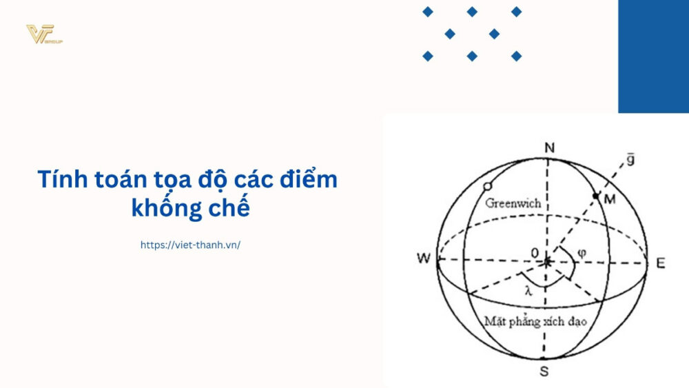 Tính toán tọa độ các điểm khống chế