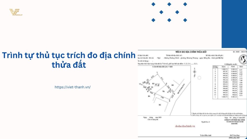 Trình tự thủ tục trích đo địa chính thửa đất