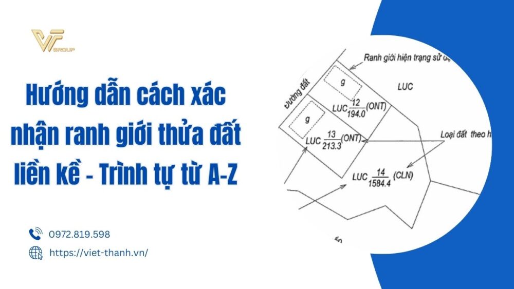 xác nhận ranh giới thửa đất liền kề
