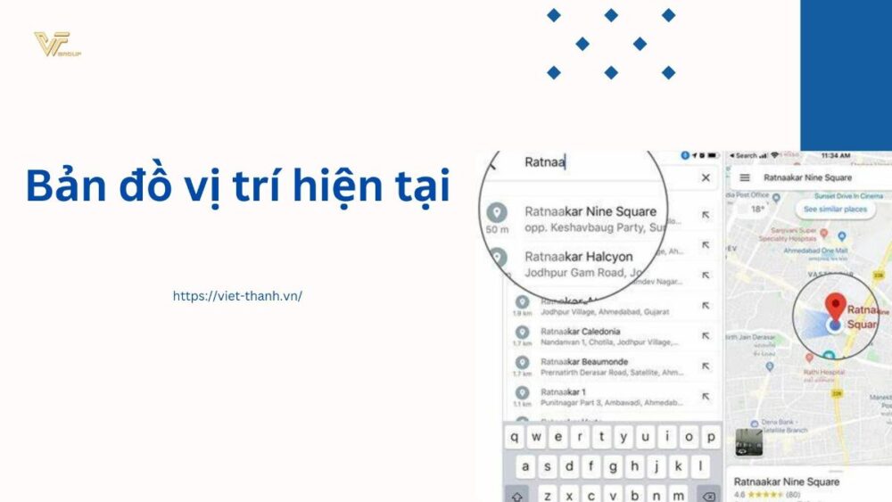 Bản đồ vị trí hiện tại