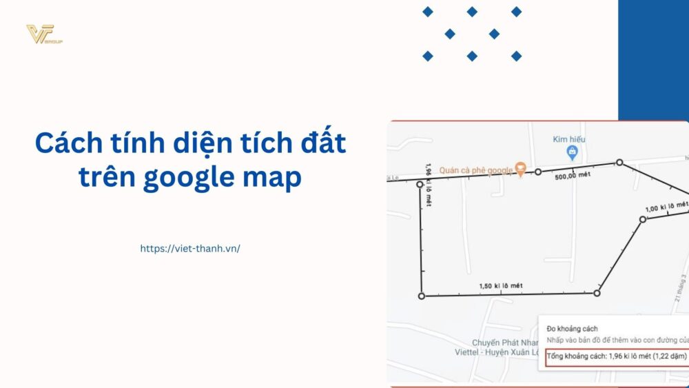 Cách tính diện tích đất trên google map