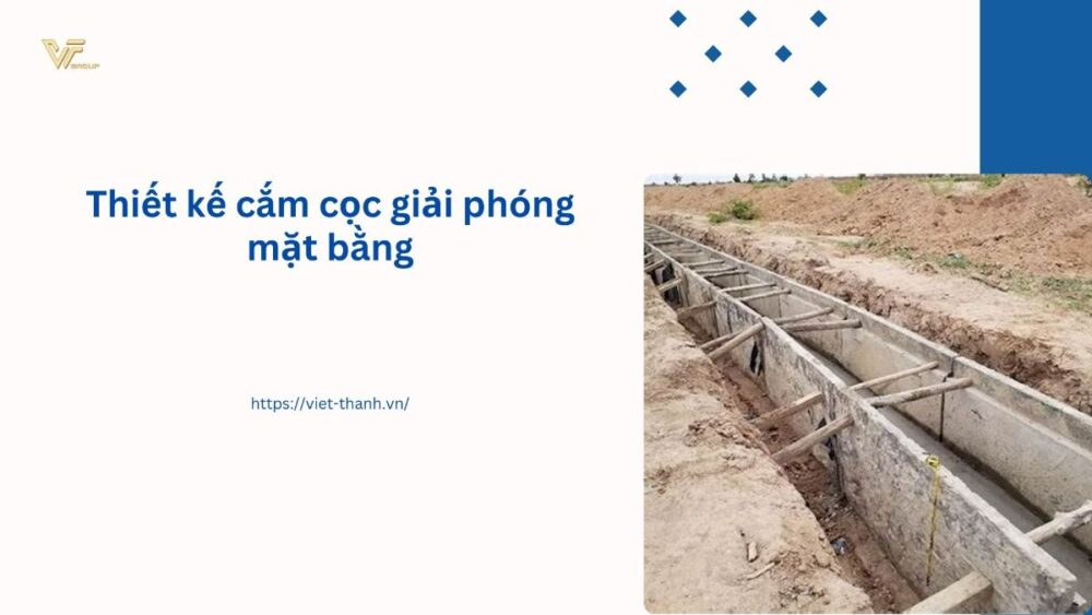 Thiết kế cắm cọc giải phóng mặt bằng